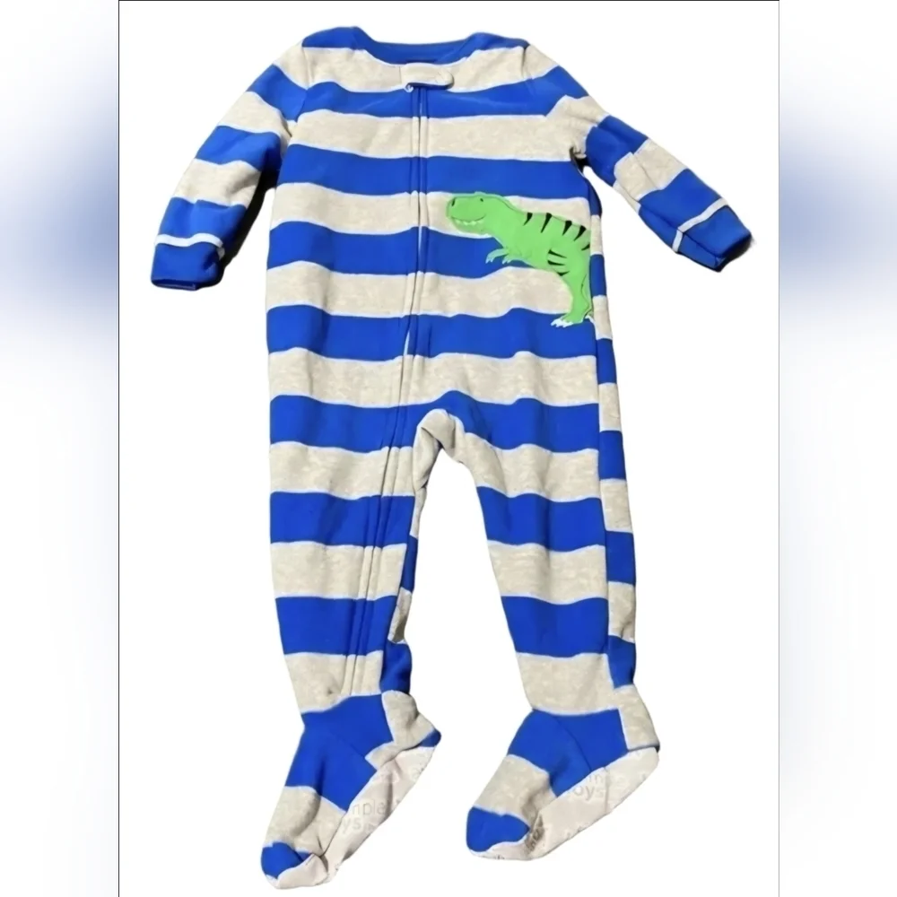 Simply Joys By Carter Two Pair Of Onsie Footie Pajamas Size 12 Month Pre-Owned